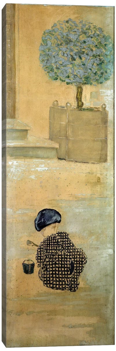 The Child With A Sandcastle, Or The Child With A Bucket, 1894 Canvas Art Print - Pierre Bonnard