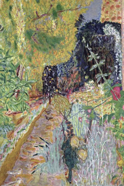 The Garden, C.1936 by Pierre Bonnard framed canvas print