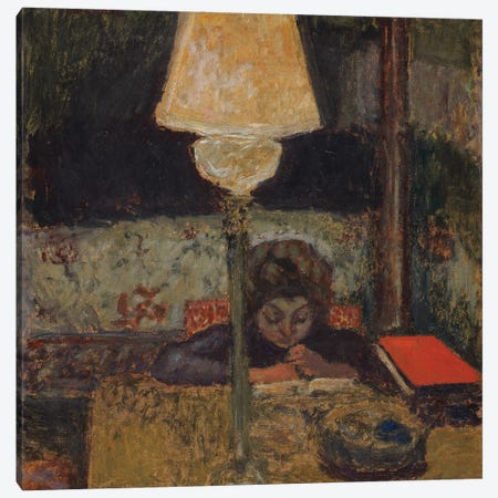 The Oil Lamp, C.1898-1900 Canvas Print #PIB159} by Pierre Bonnard Canvas Wall Art