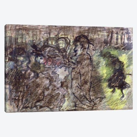 The Square, Evening, 1899 Canvas Print #PIB172} by Pierre Bonnard Canvas Wall Art