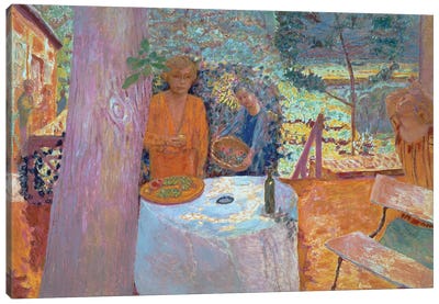 The Terrace At Vernonnet, 1939 Canvas Art Print - Pierre Bonnard