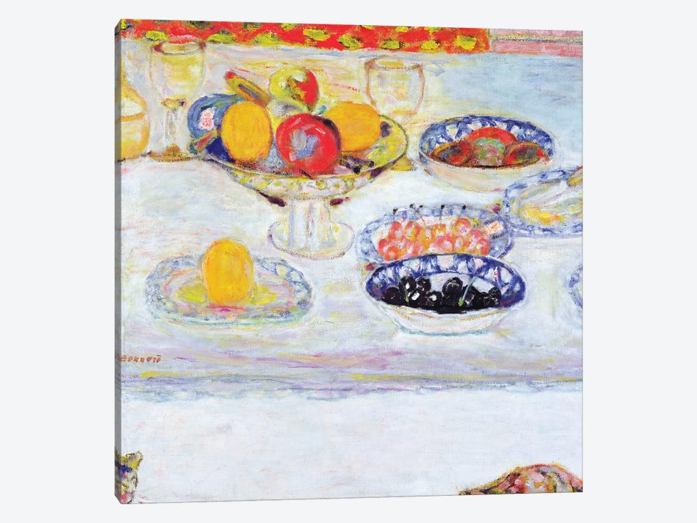 Bowl And Plates Of Fruit, 1930-32 1-piece Canvas Wall Art