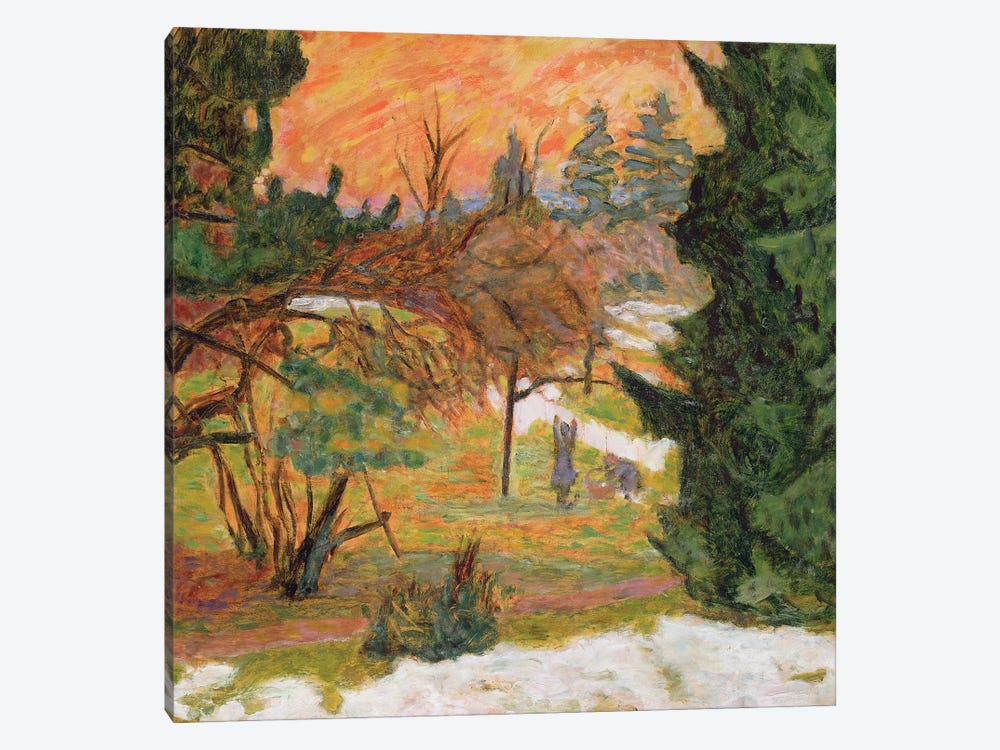 The Washing Line In The Park At Le Grand-Lemps, C.1917 by Pierre Bonnard 1-piece Canvas Artwork
