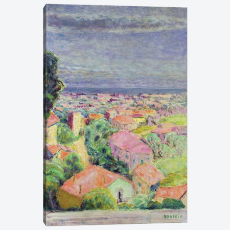View Of Cannet, C.1940 Canvas Print #PIB189} by Pierre Bonnard Canvas Art Print