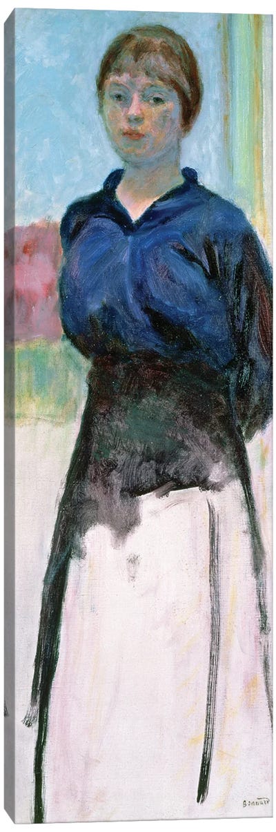 Woman In A Blue Blouse, C.1915 Canvas Art Print - Post-Impressionism Art