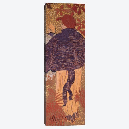 Woman In A Cape, One Of Four Panels Of 'Women In The Garden', 1891 Canvas Print #PIB195} by Pierre Bonnard Canvas Print