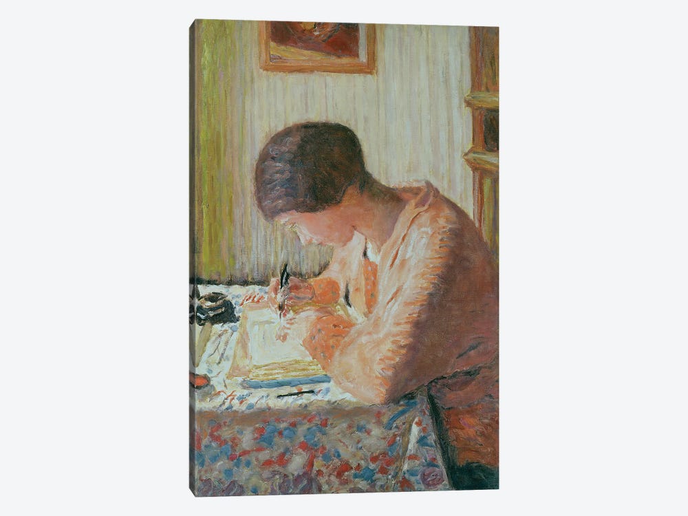 Woman Writing by Pierre Bonnard 1-piece Canvas Wall Art