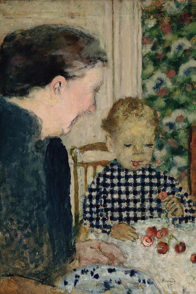 Families: Child Eating Cherries, 1895 by Pierre Bonnard