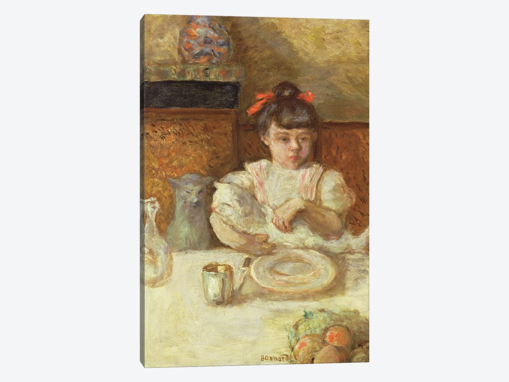 Child With Cats, C.1906 by Pierre Bonnard 1-piece Canvas Print