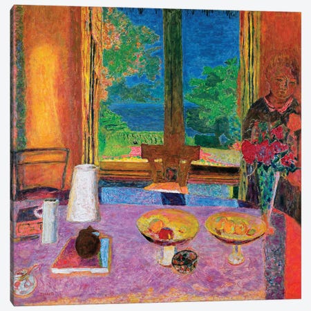 Dining Room On The Garden, 1934-35 Canvas Print #PIB29} by Pierre Bonnard Canvas Print