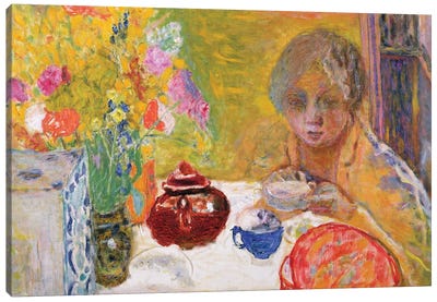 Le Dejeuner, 1932 Canvas Art Print - Pierre Bonnard
