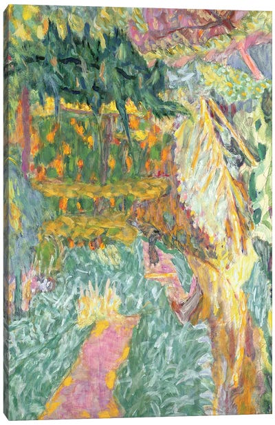 Le Jardin Au Cannet Canvas Art Print - Pierre Bonnard