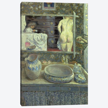 Mirror On The Wash Stand, C.1908 Canvas Print #PIB73} by Pierre Bonnard Canvas Art