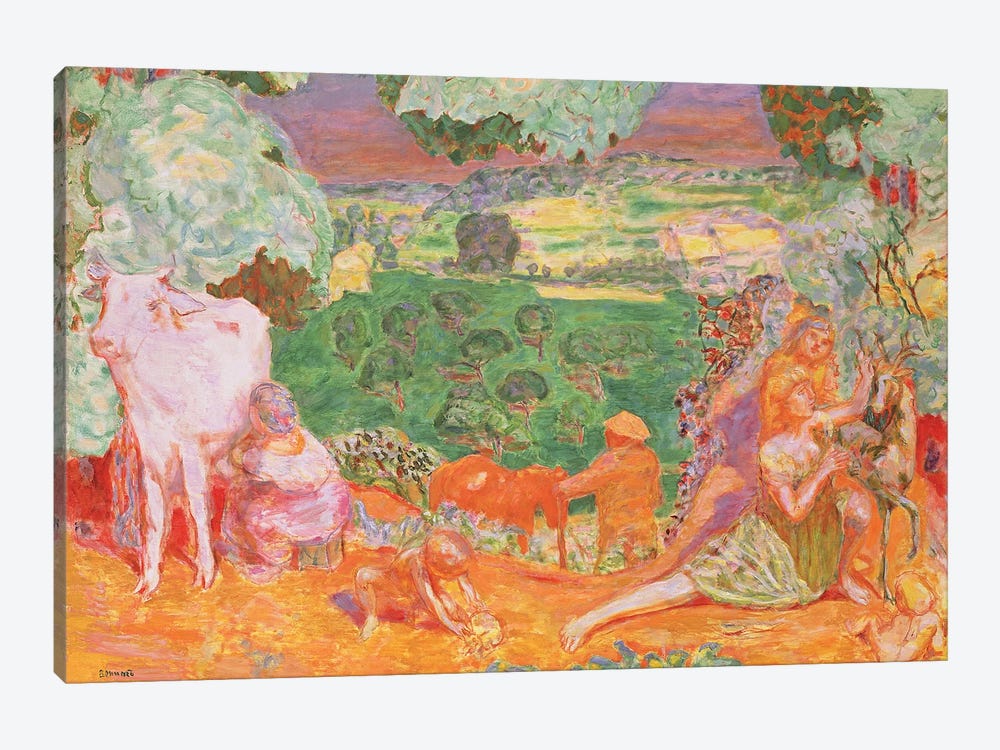 Pastoral Symphony, 1916-20 by Pierre Bonnard 1-piece Canvas Art Print