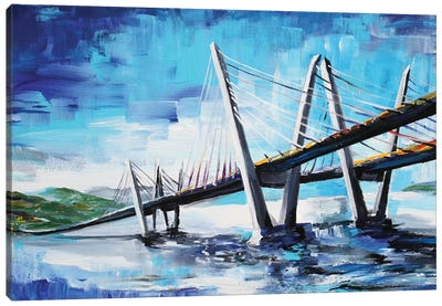 Cool Bridge Canvas Art Print - Piero Manrique