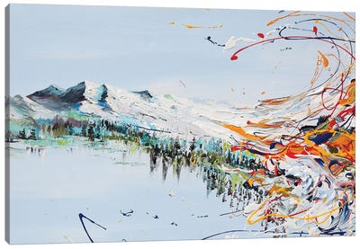 Mountain Flow Canvas Art Print - Piero Manrique
