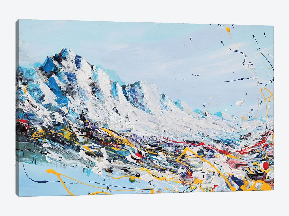 Mountain Fun by Piero Manrique 1-piece Canvas Print