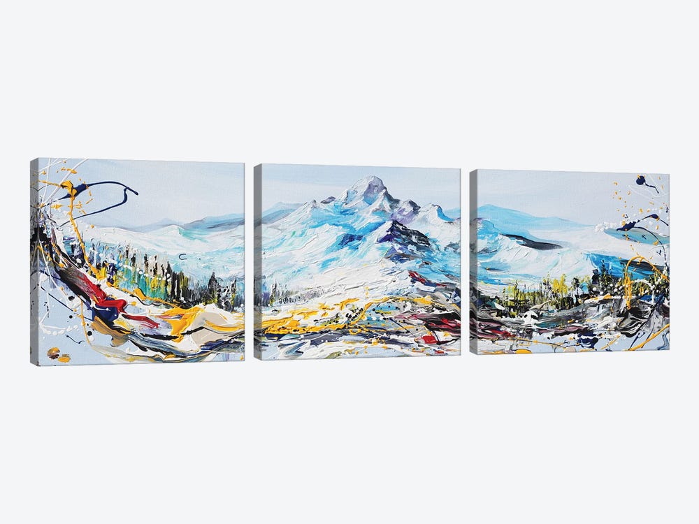 Mountain Peak by Piero Manrique 3-piece Canvas Print