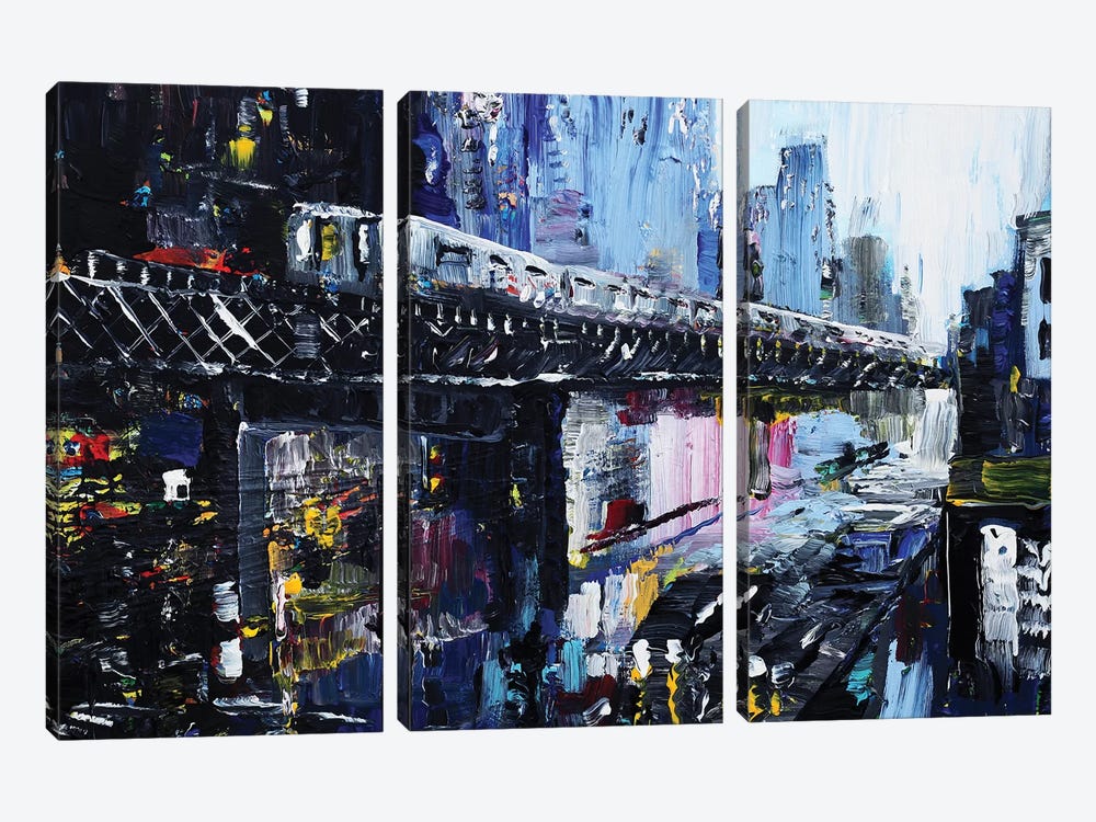 Subway by Piero Manrique 3-piece Canvas Print