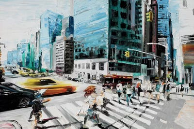 Walking In The Streets by Piero Manrique canvas print