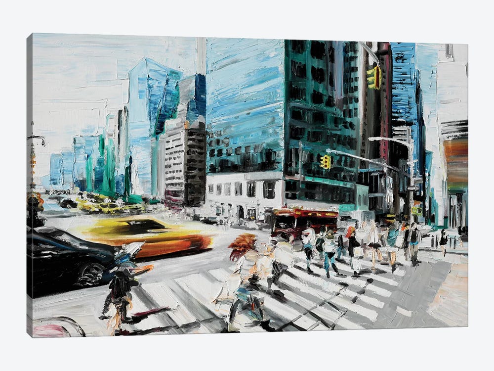 Walking In The Streets by Piero Manrique 1-piece Canvas Art