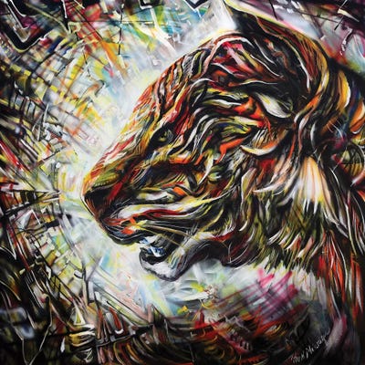 Wild Cat by Piero Manrique framed wall art