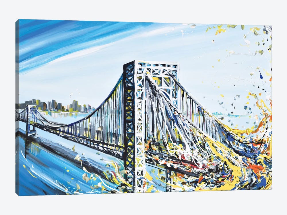 GW Bridge by Piero Manrique 1-piece Canvas Print
