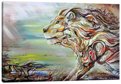 Lion Heart Canvas Art Print - Piero Manrique