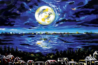 Moon Landscape by Piero Manrique canvas print