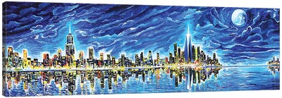 New York Sky Night Canvas Art Print