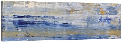 River Canvas Art Print - Blue Abstract Art