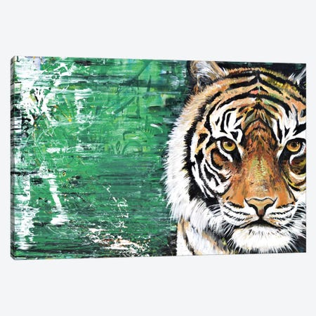 Tiger Canvas Print #PIE59} by Piero Manrique Art Print