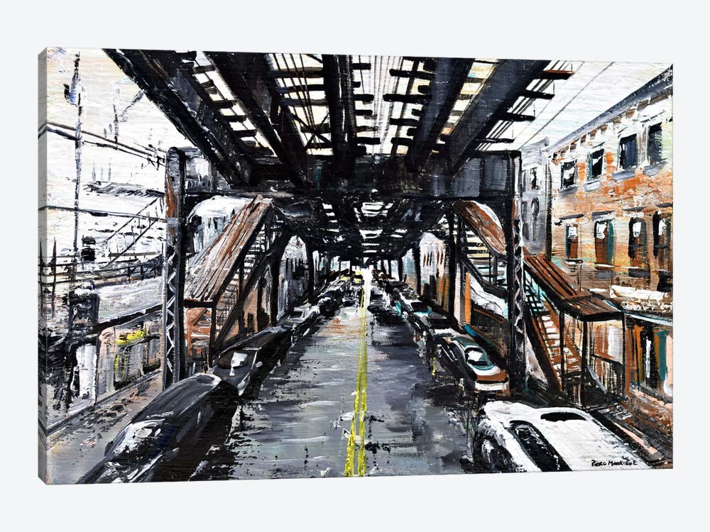 Under The Train by Piero Manrique 1-piece Canvas Wall Art
