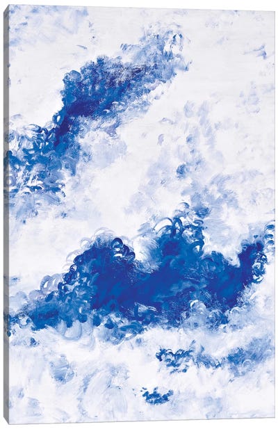 Blue Bubbles Canvas Art Print - Fresh Take on a Classic