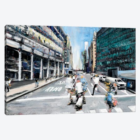 Street Motion Canvas Print #PIE75} by Piero Manrique Canvas Wall Art