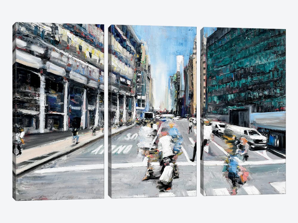 Street Motion by Piero Manrique 3-piece Art Print