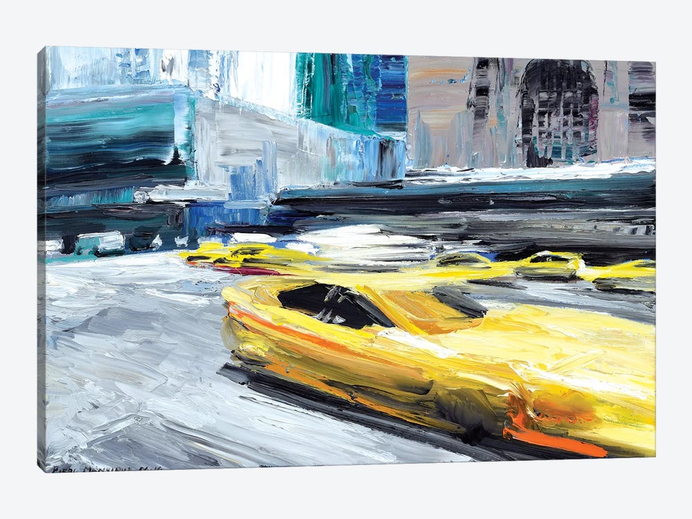 Taxi Ride by Piero Manrique 1-piece Canvas Artwork