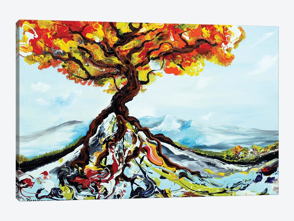 Growing Tree by Piero Manrique 1-piece Canvas Artwork