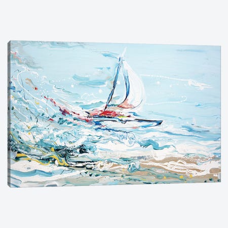 Sailing Canvas Print #PIE89} by Piero Manrique Canvas Wall Art