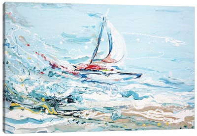 Sailing Canvas Art Print - Piero Manrique