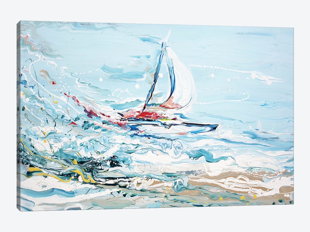 Sailing by Piero Manrique 1-piece Canvas Artwork