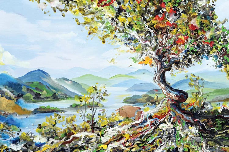 Tree With Mountains