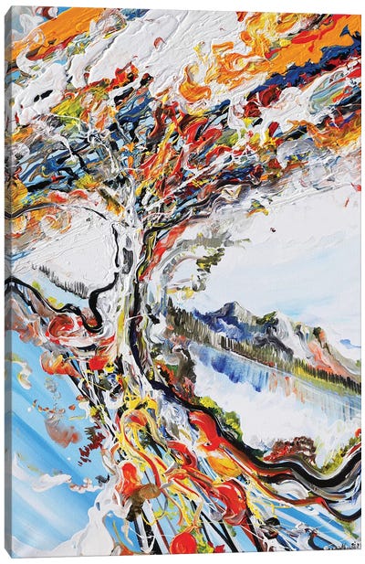 Abstract Tree Canvas Art Print - Piero Manrique