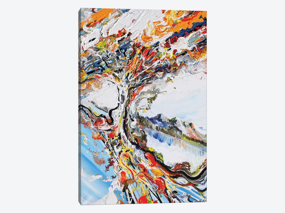Abstract Tree by Piero Manrique 1-piece Canvas Wall Art