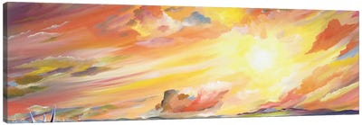 Brilliant Sunset Canvas Art Print - Piero Manrique
