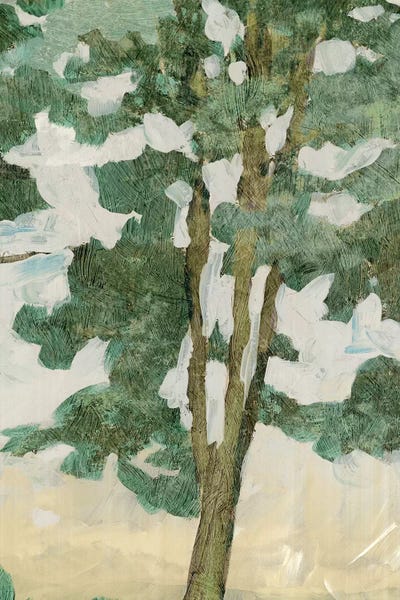 Green Tree Line II by PI Galerie metal wall art