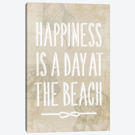 Happiness Is A Day At The Beach Canvas Print #PIG114} by PI Galerie Canvas Print