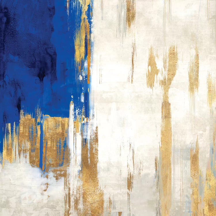 Indigo Abstract III by PI Galerie canvas print