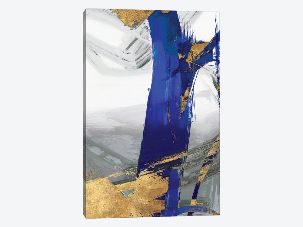 Indigo Abstract IV by PI Galerie 1-piece Canvas Wall Art