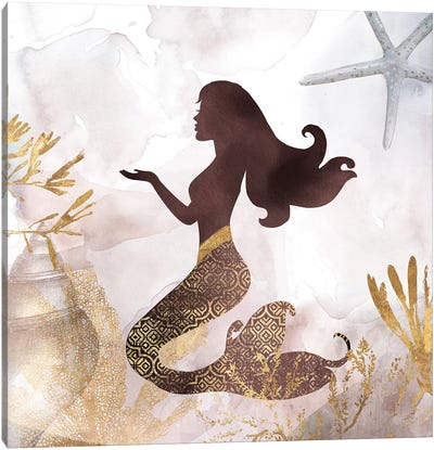 Mermaid II Canvas Art Print - PI Galerie